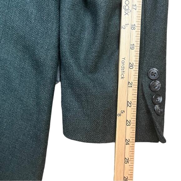 Vintage Loro Piana Wool Blazer Dark Pine Green Luxe Men’s 44R Union Made USA - Picture 15 of 16